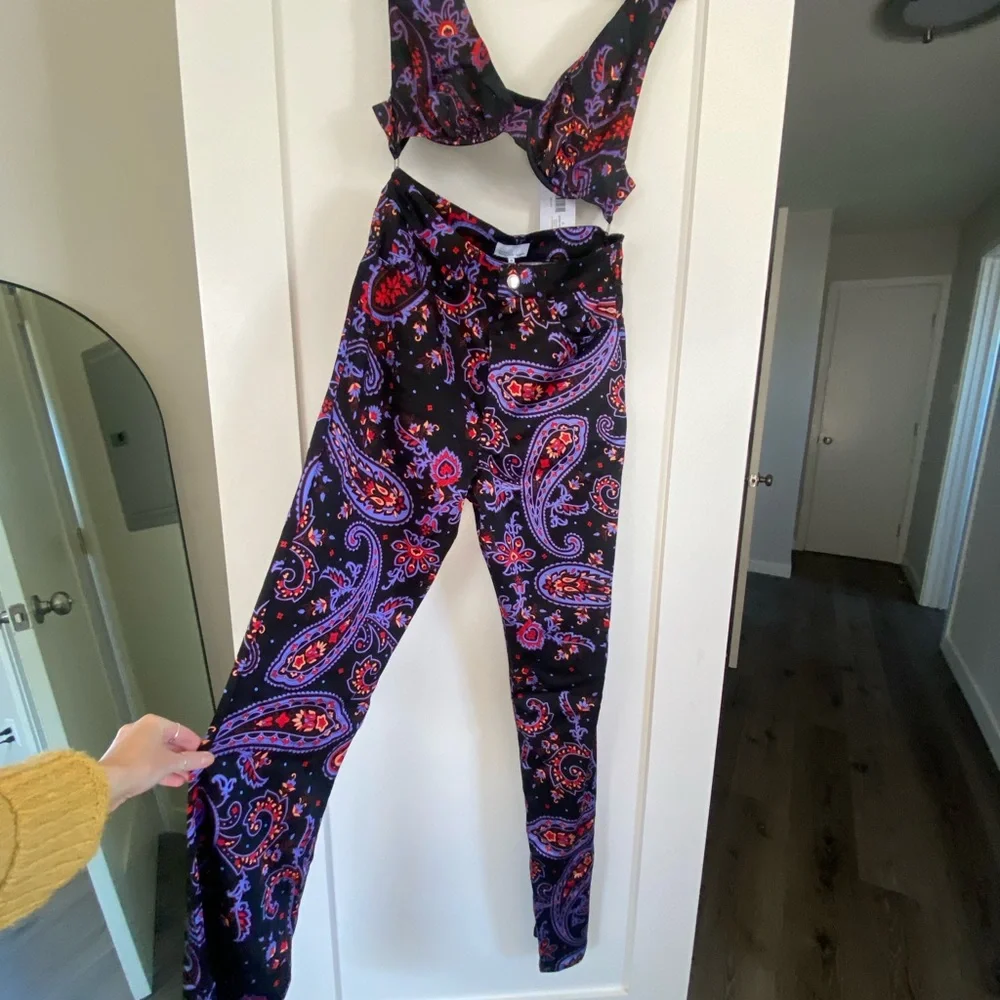 weworewhat two piece paisley set - Picture 3 of 3